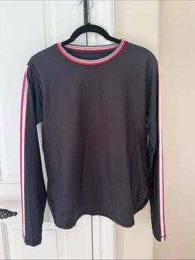 Johnny Was Bee Active Oversize Crop Long Sleeve Tee